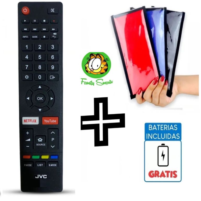 Control Remoto Jvc Para Tv Smart Modelo RM-C3358 Nuevo