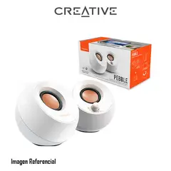 CREATIVE - PARLANTE PEBBLE 2.0 4.4W 3.5MM BLANCO P/N: 51MF1680AA001