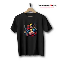 GENERICO - Polo Manga Corta Deadpool y Wolverine