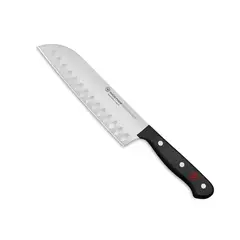 WUSTHOF - Cuchillo Santoku Gourmet de filo alveolado de 17cm