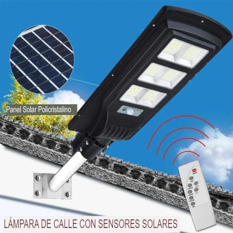 Reflector Solar LED 200W IP65 Sensor Movimiento y Control Remoto