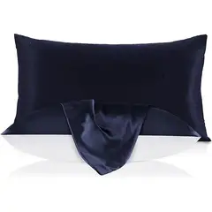 TIOZONEY - Fundas de Almohada 19 Momme 100% pura Seda de Morera Natural 1 PCS 50 x70 cm