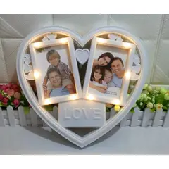 GENERICO - Marco corazón con luces led