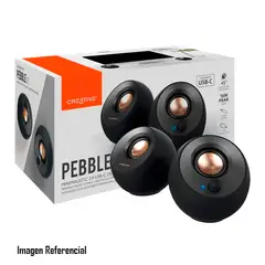 CREATIVE - PARLANTE PEBBLE V2 2.0 8W/16W 3.5MM USB-C P/N: 51MF1695AA000