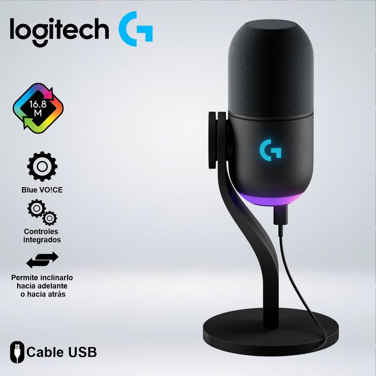 MICROFONO SUPERCARDIOID YETI GX RGB LIGHTSYNC STREAMIMG BLUE VOICE