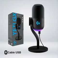 LOGITECH - MICROFONO DINAMICO YETI GX RGB LIGHTSYNC STREAMIMG BLUE VOICE