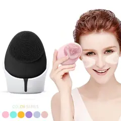 GENERICO - Cepillo Facial Limpieza Facial Profunda Exfoliante Silicona Carga USB