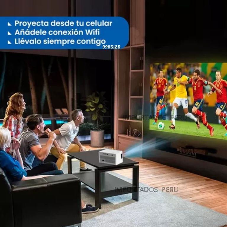 Proyector Multimedia Android 6k 5g Bluetooth Con Parlante