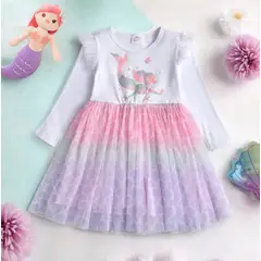 GENERICO - VESTIDO DE NIÑA DE SIRENA - CASUAL