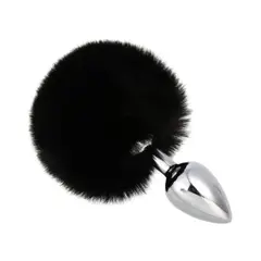 IMPORTADO MC - Plug Cola Conejo Dilatador Juguete Sexual Negro