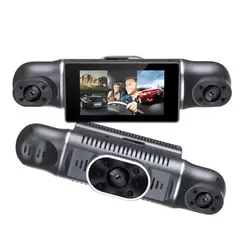 GENERICO - Camara De Auto Dashcam Full Hd Triple Lente 1080p + cámara de trasera