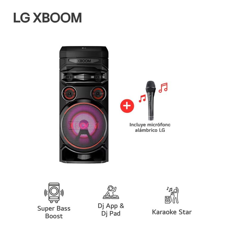 TORRE DE SONIDO MULTI-BLUETOOTH XBOOM RNC7 KARAOKE STAR