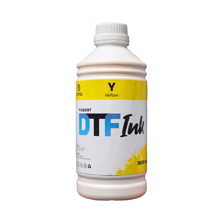 Tinta Textil DTF Marca Pamas 1 Litro Color Amarillo