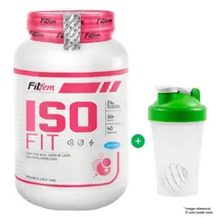 FITFEM - PROTEÍNA ISOLATADA ISOFIT 1100 GRAMOS CHOCOLATE MÁS SHAKER