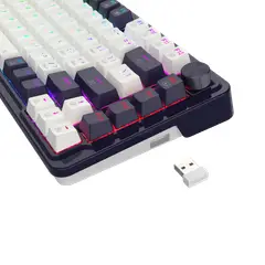 REDRAGON - Teclado UCAL PRO RGB Wireless English K673WB WHITEBLACK