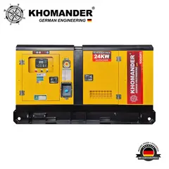 KHOMANDER - GENERADOR PETROLERO ENCAPSULADO 24KW TRIFASICO -