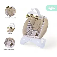 GENERICO - Silla Nido Mecedora de Bebé Elephant color Beige