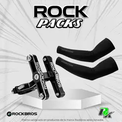 ROCKBROS - PACK SOPORTE UNIVERSAL Y MANGAS NEGRO XL XT001
