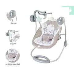 GENERICO - Silla Nido Mecedora de Bebé Columpio Piubello color Beige
