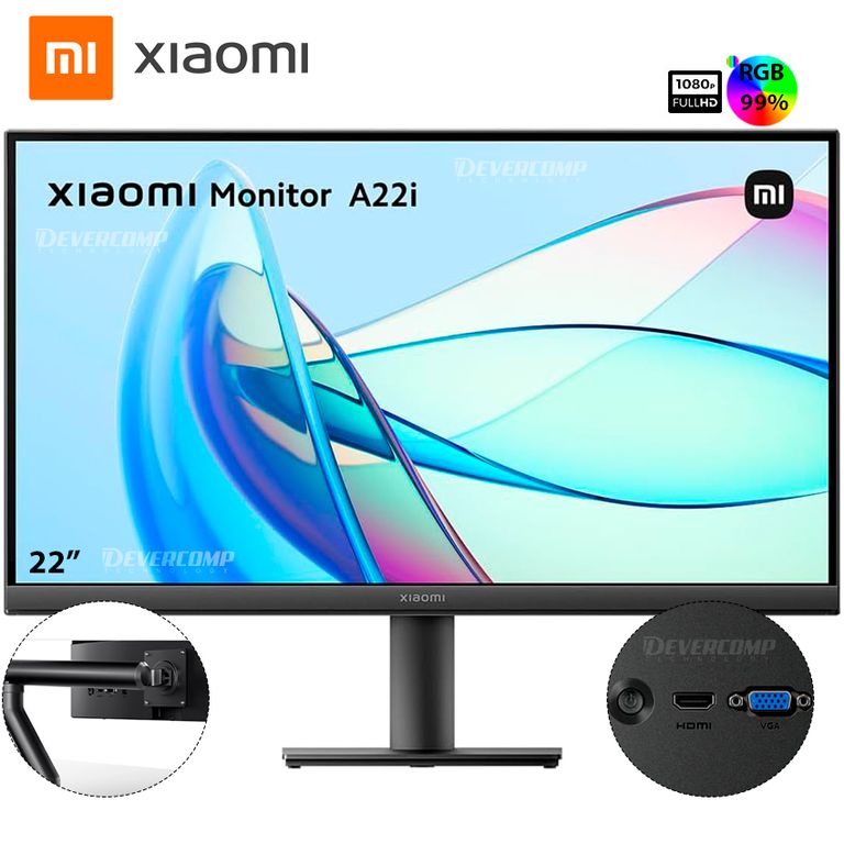 Monitor A22i 22′ Full HD 75Hz HDMI VGA