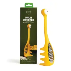 GENERICO - Cuchara con Rallador de Queso para Pasta y Espagueti Color Amarillo