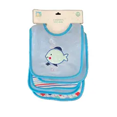 GENERICO - PACK 5 BABERO DE FELPA - PEZ