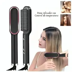 GENERICO - Máquina Peine Cepillo Alisador de 45W con Control de Temperatura