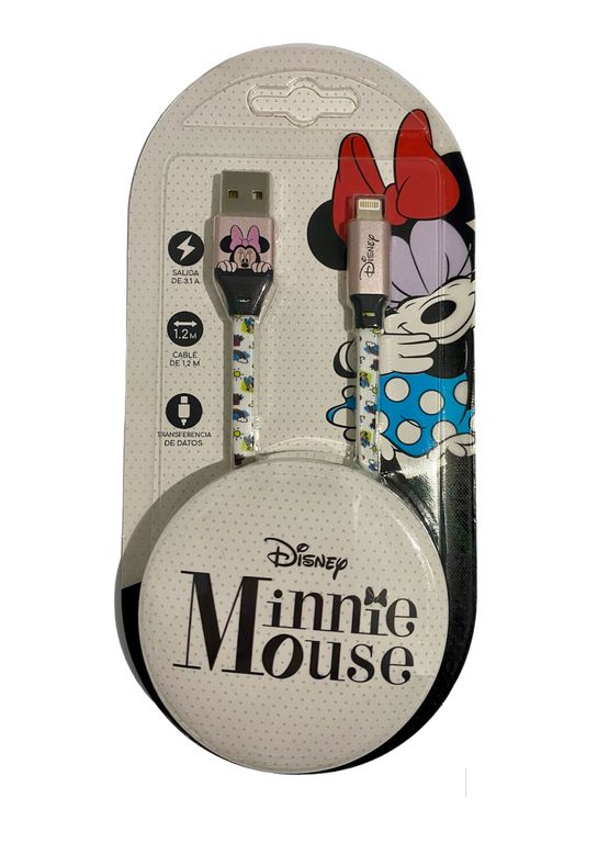 Cable Cargador Minnie para IPhone