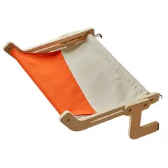 GENERICO - Cama para gato tipo hamaca de madera - Naranja