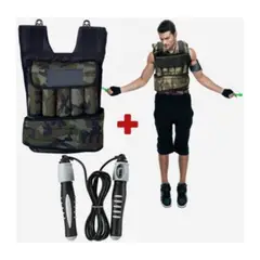 HOLGU - Chaleco De Peso 10kg Running CrossFit Soga Para Saltar