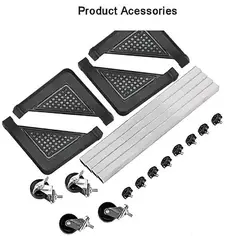 GENERICO - MONTECH - Base con ruedas para Lavadora Cocina etc 50x70 cm 200kg