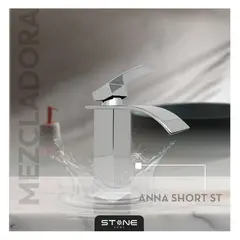STONE - MEZCLADORA MONOCOMANDO PLAVATORIO ANNA SHORT ST