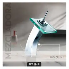 STONE - MEZCLADORA MONOCOMANDO PBOWL AL MUEBLE BRENT ST CROMADO