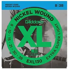 DADDARIO - D' addarío - Cuerdas Guitarra Electrica EXL 130 Calibre 8
