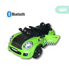 GENERICO - Carrito a Batería para niño Modelo Mini Cooper color Verde