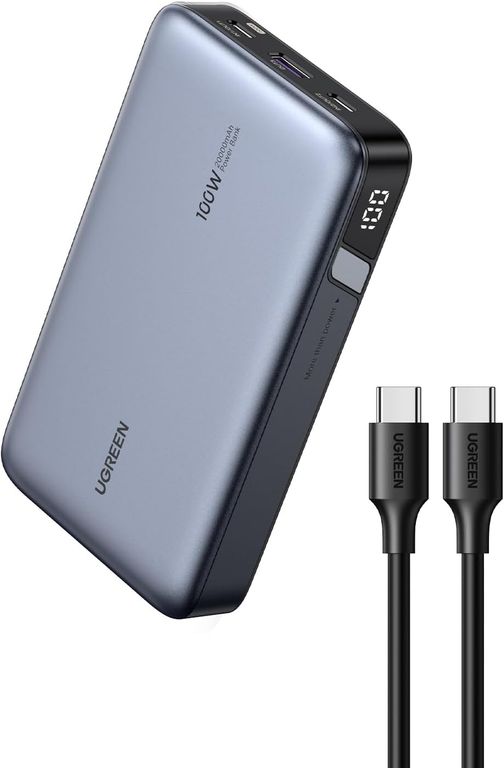 POWER BANK 100W 20000 mha, carga laptops Tipo C, tablets, telf - PB720