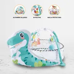 DOUX BEBE - Gimnasio Para Bebé 4 en 1 »DINOSAURIO» Deluxe