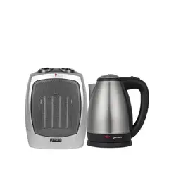 IMACO - Combo termoventilador portatil + Hervidor Metálico 18lts