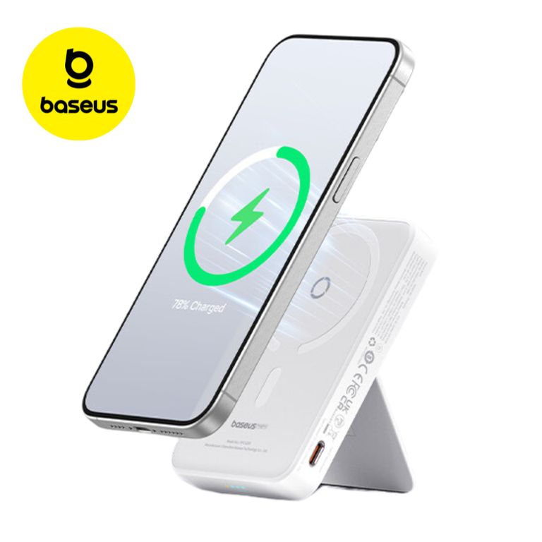 Power Bank Inalámbrico Magnético Magpro 5000mah PD20W - Blanco