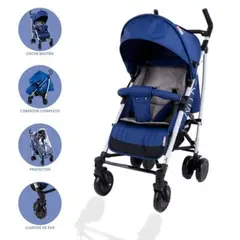 BABYGO - Coche Bastón para Bebé Deportivo NITRO Blue