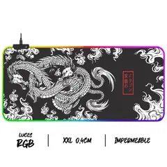 GENERICO - Mouse Pad Gamer RGB Speed XXL Dragon caos