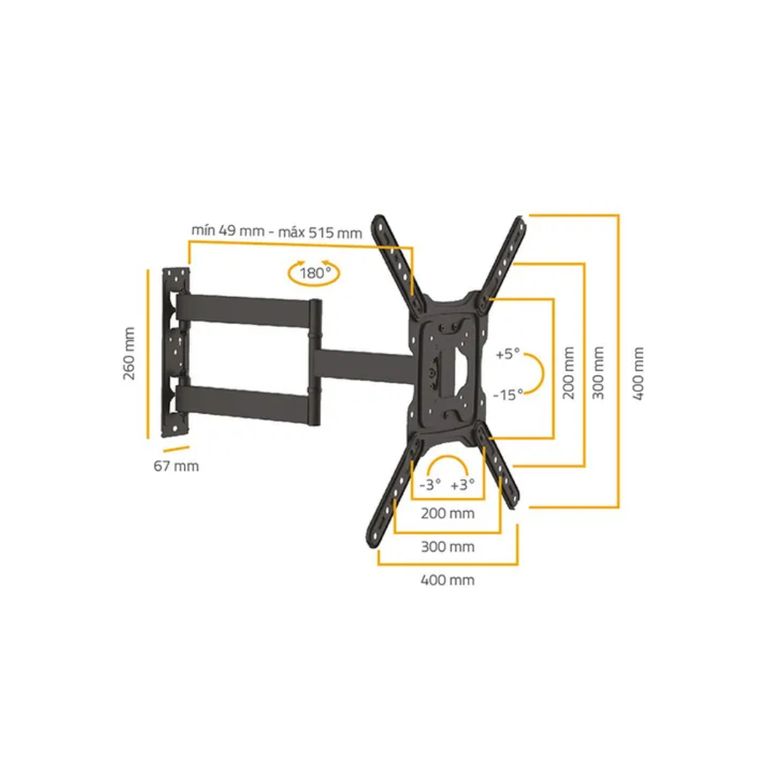 Rack móvil para TV 32 - 55" Soportex Sxm 3755