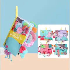 GENERICO - Libro de estimulación sensorial didáctico - marinos