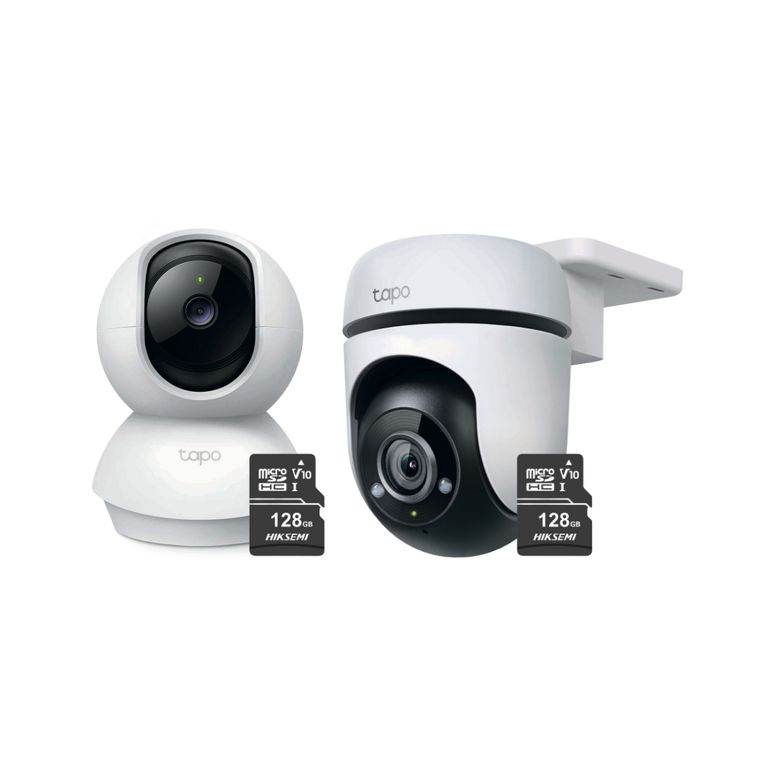 Kit De Cámaras De Seguridad Tapo C200 + Tapo C500 + Micro SD 128 gb - Tp-link