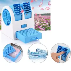 OEM - Mini Ventilador Ambientador Usb Portatil Aire Acondicionado - Azul