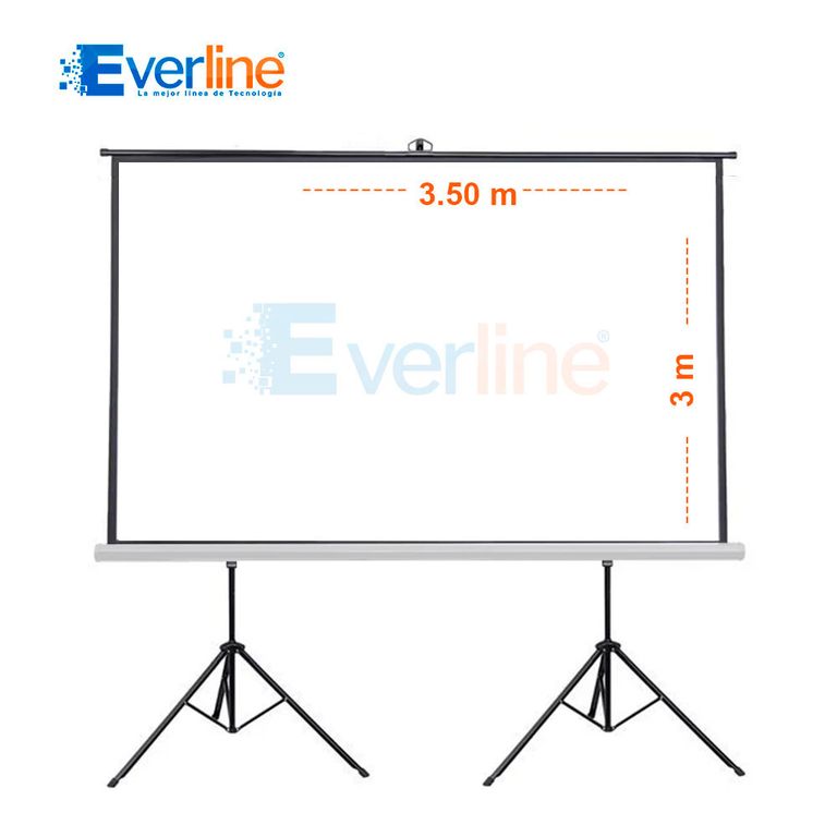 ECRAN CON DOBLE TRIPODE 350m X 300m Antireflex
