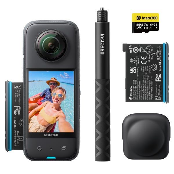 X3 Action Camera - 57K 360° Paquete de Aventura
