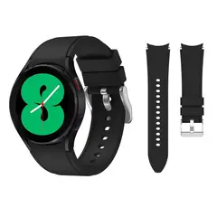 GENERICO - Correa Silicona 1 para SAMSUNG GALAXY WATCH FE - Negro