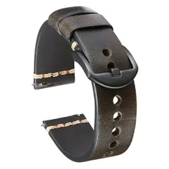 GENERICO - Correa Cuero 1 para SAMSUNG GALAXY WATCH 7 - Negro