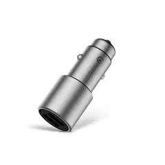 XIAOMI - Cargador Rápido de Auto Qc 3.0 36W Plateado